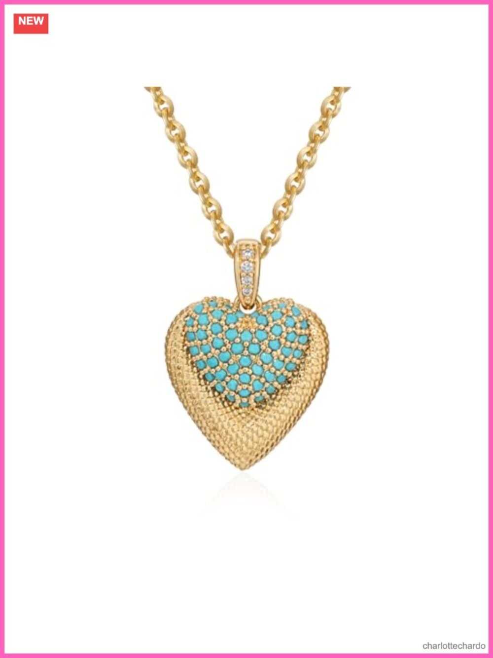 14K Gold Plated Dainty Pendant Necklace Charm Adjustable 18-20 Inch